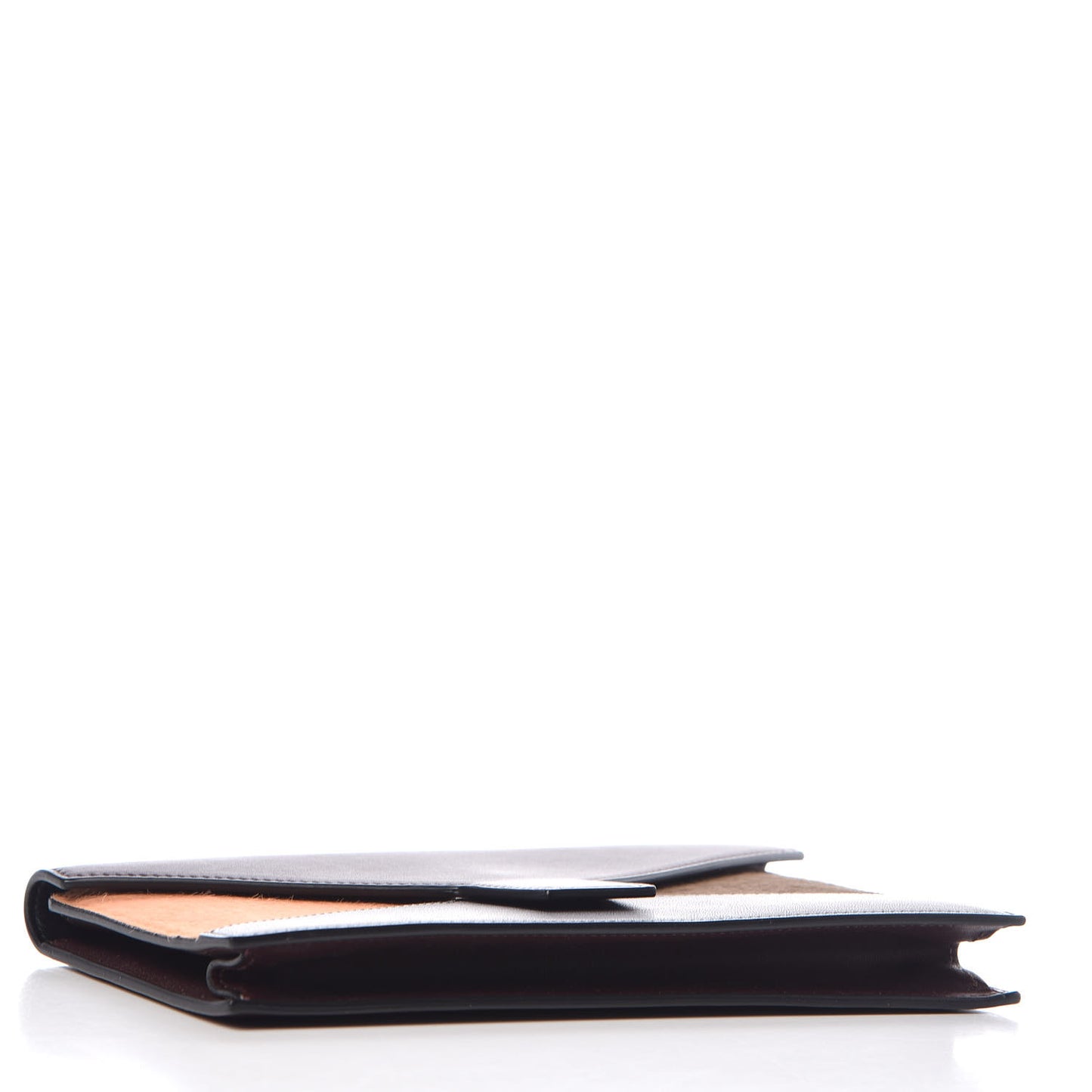 Pony Hair Calfskin Diamond Multifunction Wallet Burgundy