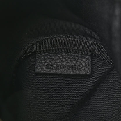 Christian Dior HOMME Grained Calfskin Mens Roller Pouch Black 8 of 10