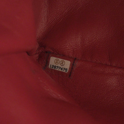 Chanel Washed Caviar Maxi Flap Fuchsia 9 of 10