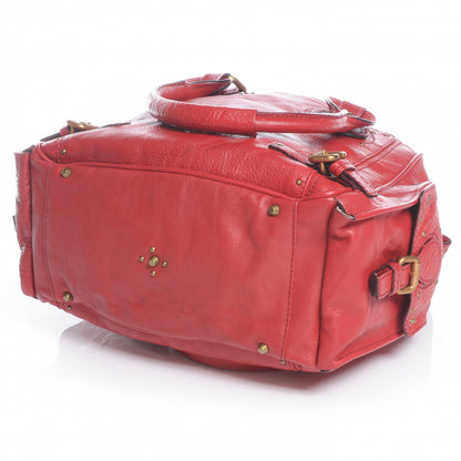 Chloe Leather Paddington Tote Red 4 of 8