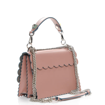 Fendi Vitello Liberty Scalloped Studded Kan I Shoulder Bag English Rose 2 of 6