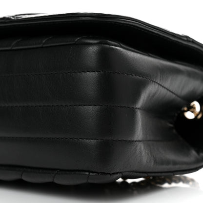 Chanel Calfskin Chevron Quilted Mini Statement Flap Black 10 of 11