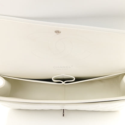Chanel Caviar Quilted Jumbo Double Flap White 5 of 13