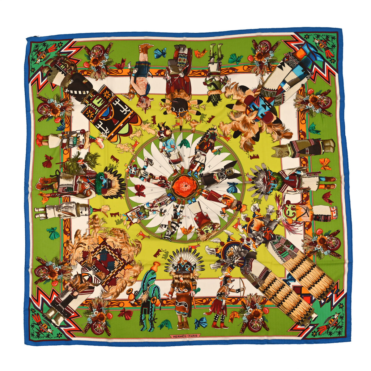 Cashmere Silk Kachinas Shawl 140