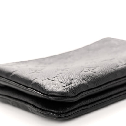 Louis Vuitton Empreinte Double Zip Pochette Black 10 of 11