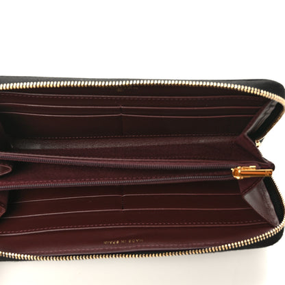Chanel Caviar Quilted Large Gusset Zip Around Wallet Black 5 of 8