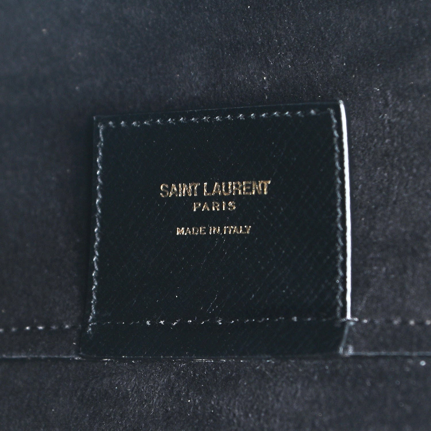 Saint Laurent Grained Calfskin Large Shopping Tote Vintage Black 5 of 8