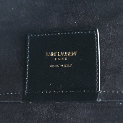 Saint Laurent Grained Calfskin Large Shopping Tote Vintage Black 5 of 8