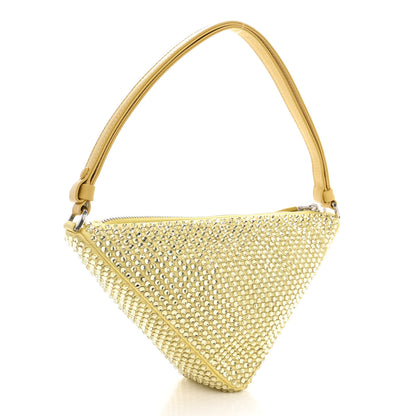 Prada Satin Crystal Triangle Pouch Ananas 3 of 11