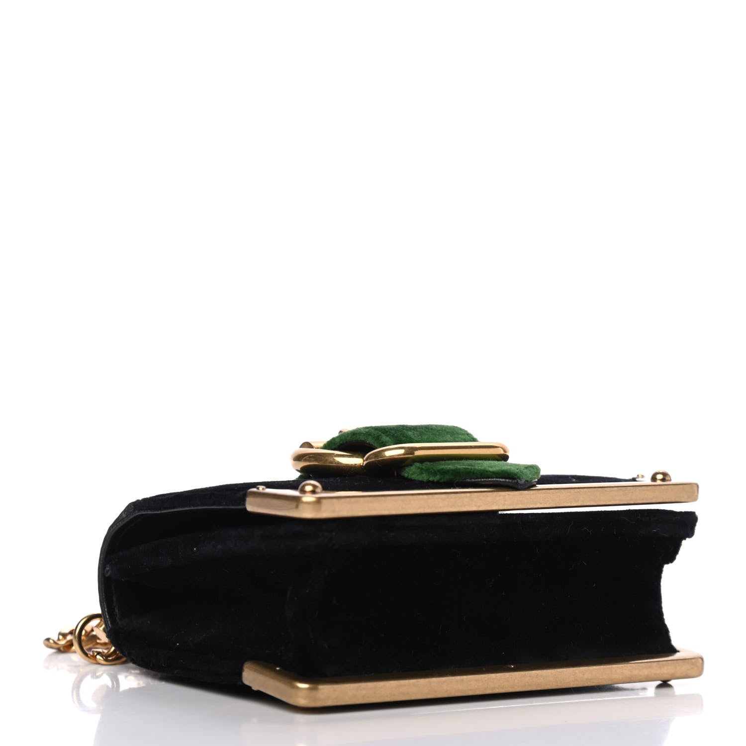 Prada Velvet City Calfskin Micro Cahier Bag Black Alloro 3 of 4