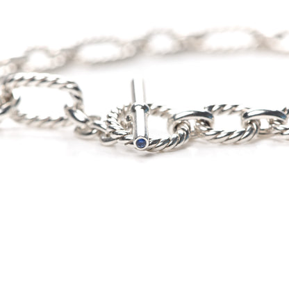 David Yurman Sterling Silver 12.5mm Cushion Link Chain Necklace 6 of 7