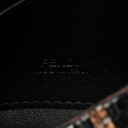 Fendi Crystal Vitello King FF Beaded Nano Baguette Charm Moro Black 6 of 10