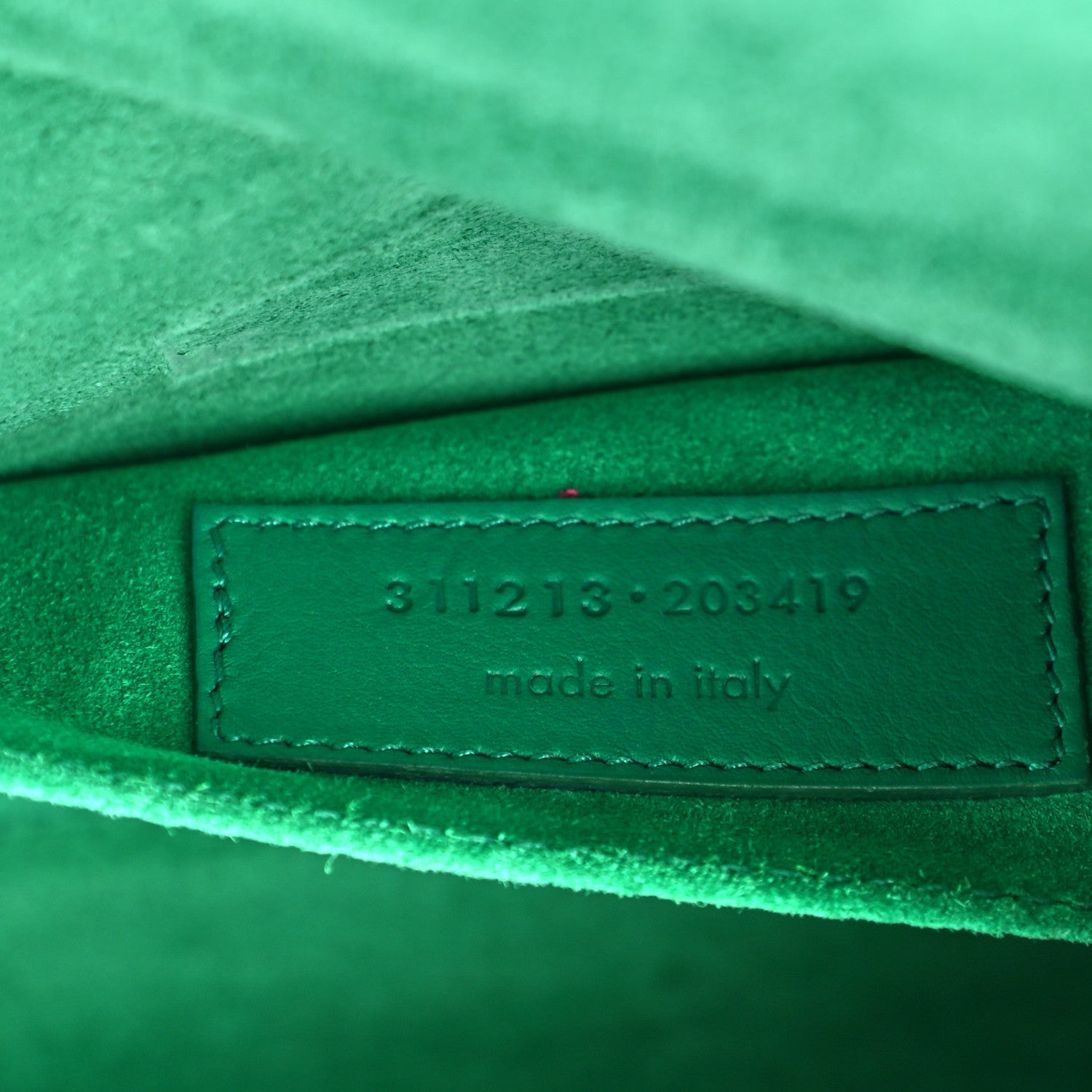 Saint Laurent Calfskin Classic Y Ligne Clutch Green 8 of 11
