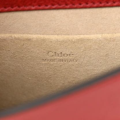 Chloe Calfskin Suede Small Nile Bracelet Bag Intense Red 6 of 12