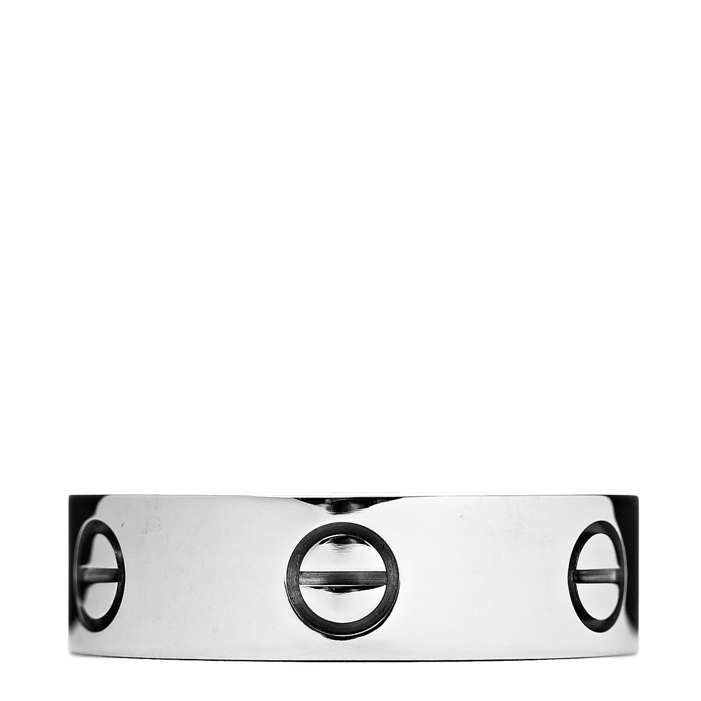 18K White Gold 6mm LOVE Ring 58 8.25