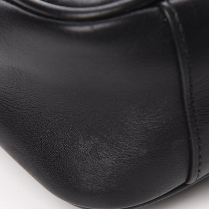 Gucci Calfskin Matelasse Small GG Marmont Shoulder Bag Black 13 of 19