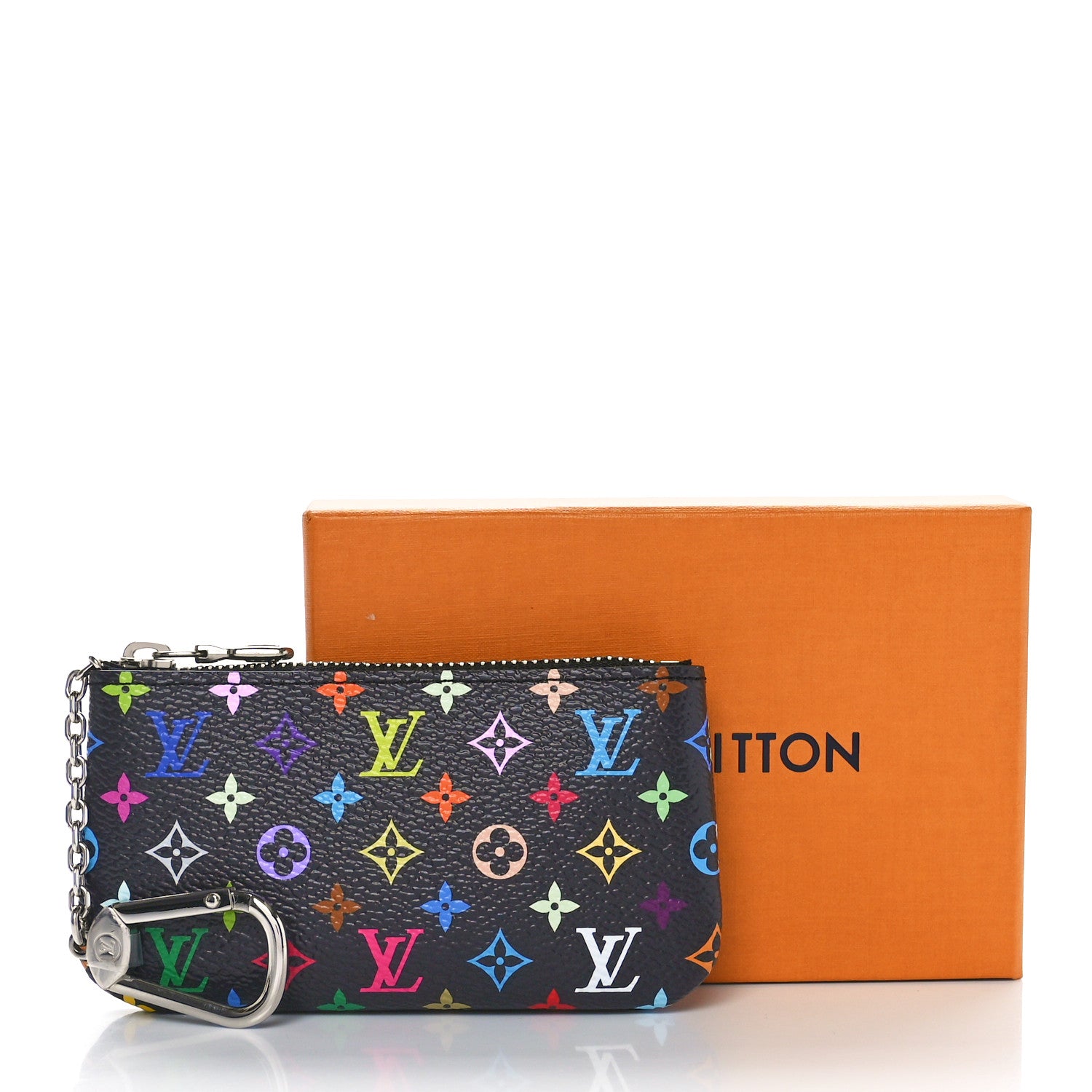 Louis Vuitton LV X TM Monogram Multicolor Key Pouch Black 8 of 8