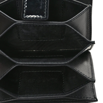 Christian Dior Patent Cannage Lady Dior 5-Gusset Card Holder Black 5 of 6