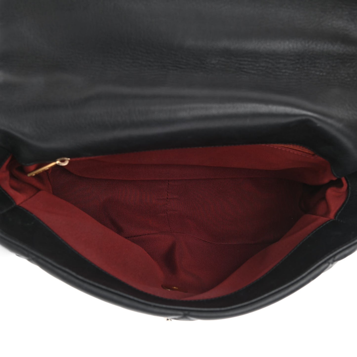 Lambskin Quilted Large Chanel 19 Flap Black