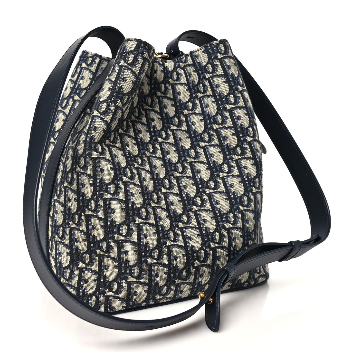 Oblique Bucket Bag Blue