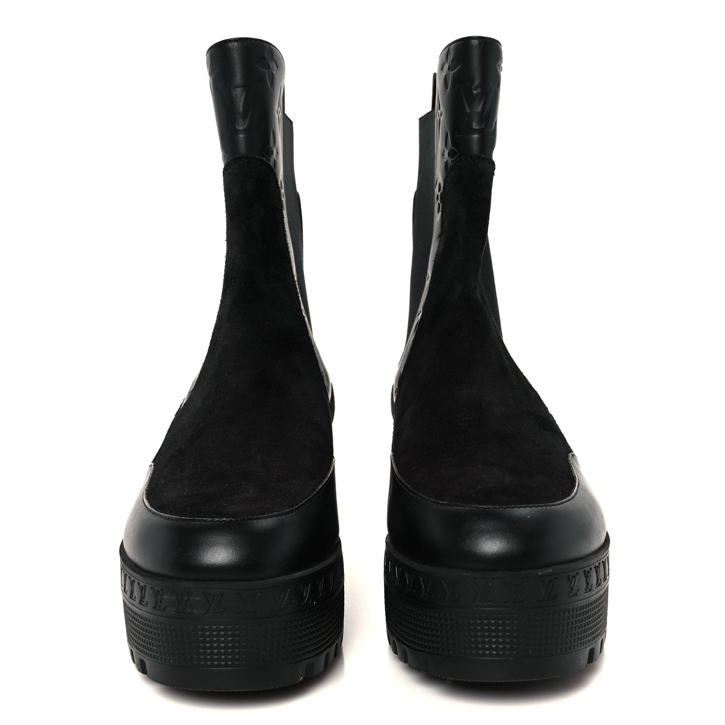 Suede Laureate Platform Chelsea Boot 41 Black