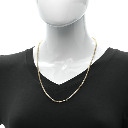David Yurman 18K Yellow Gold 3.4mm Box Chain Necklace 24" 2 of 5