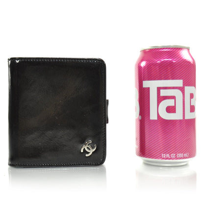 Chanel Patent Compact Zip Wallet Black 2 of 11