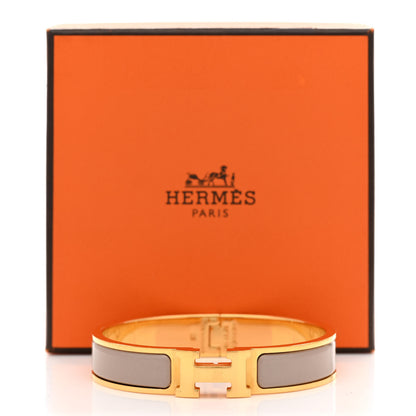 Hermes Enamel Narrow Clic Clac H Bracelet PM Marron Glace 5 of 5