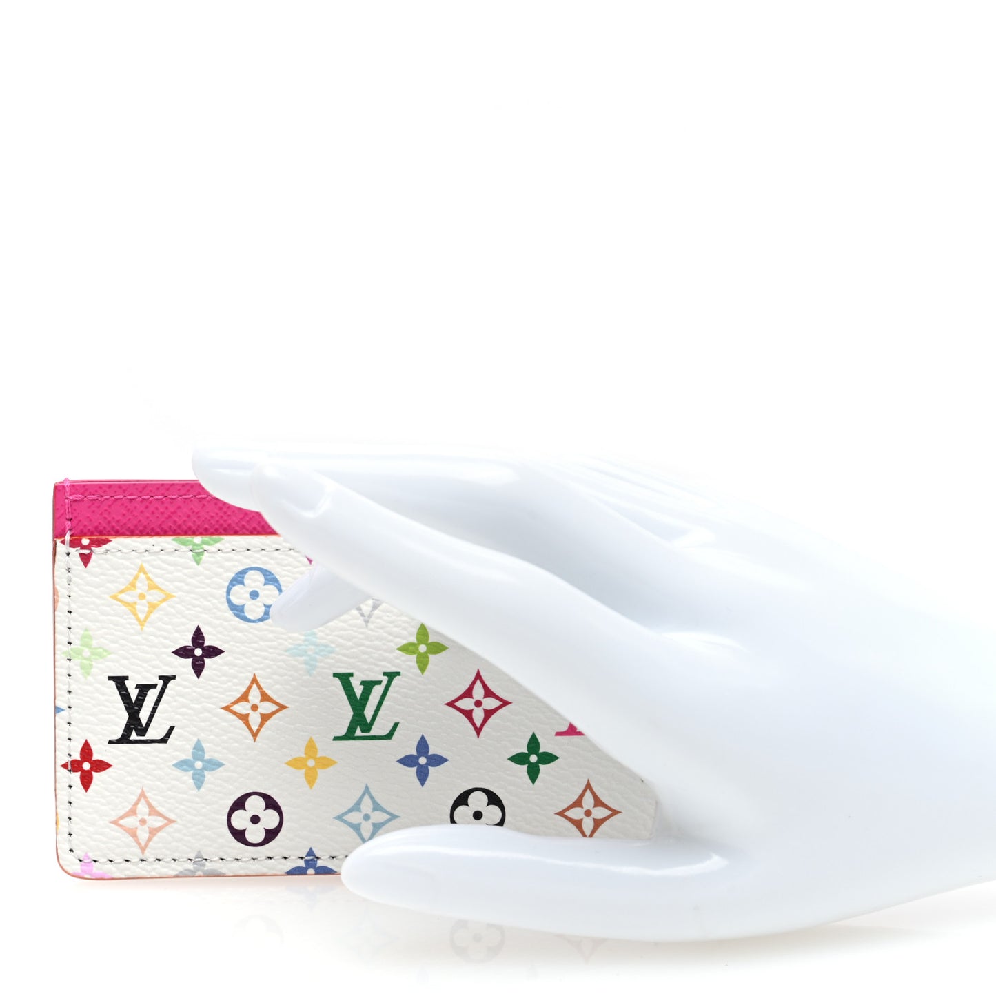 LV X TM Monogram Multicolor Card Holder Kawaii Pink