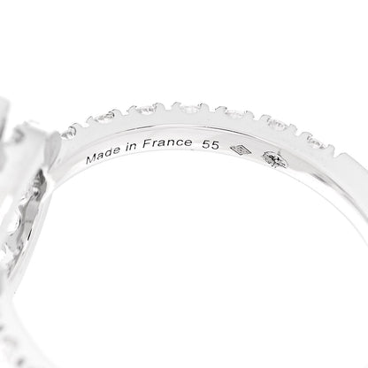Hermes 18K White Gold Diamond Finesse Ring 55 7.25 6 of 7