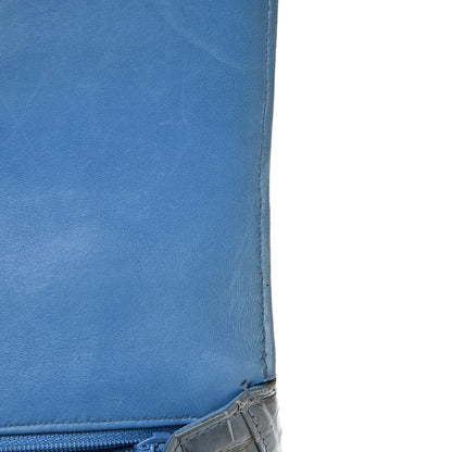 Chanel Alligator Jumbo Kelly Flap Blue 17 of 19