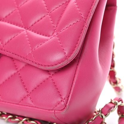 Chanel Lambskin Quilted Mini Mademoiselle Chic Flap Pink 15 of 18