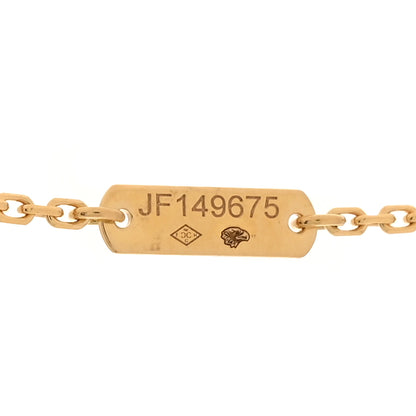 Van Cleef & Arpels 18K Yellow Gold Diamond Vintage Alhambra Pendant Necklace 6 of 7