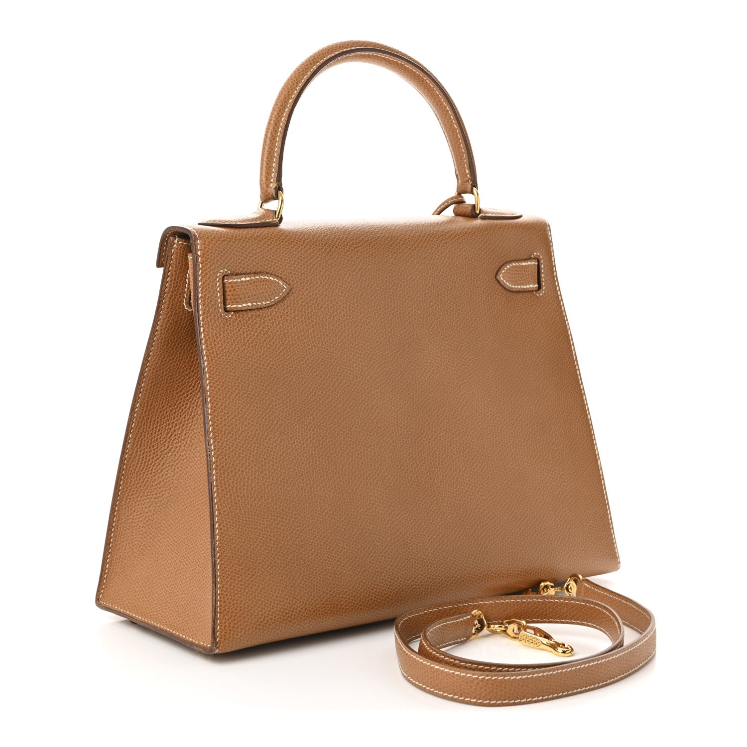 Hermes Courchevel Kelly Sellier 28 Gold 3 of 10