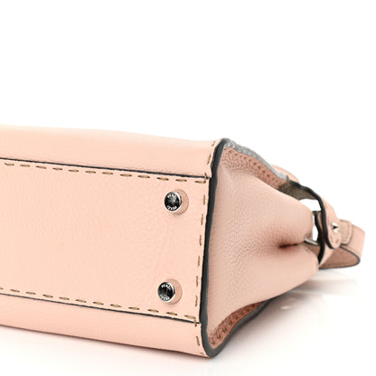 Fendi Cuoio Romano Selleria Bi-Color Medium Peekaboo Iconic Essentially Satchel Cipria Latte 10 of 10