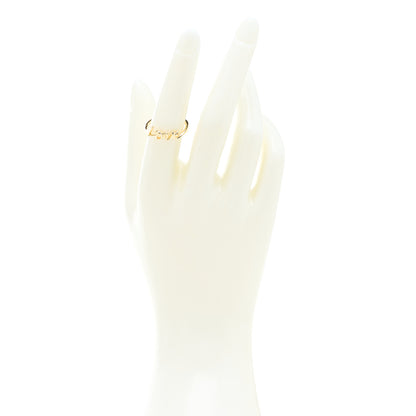 Tiffany 18K Yellow Gold Mini Paloma's Graffiti Love Ring 53 6.5 2 of 6