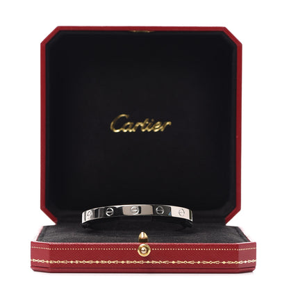 Cartier 18K White Gold LOVE Cuff Bracelet 17 6 of 6