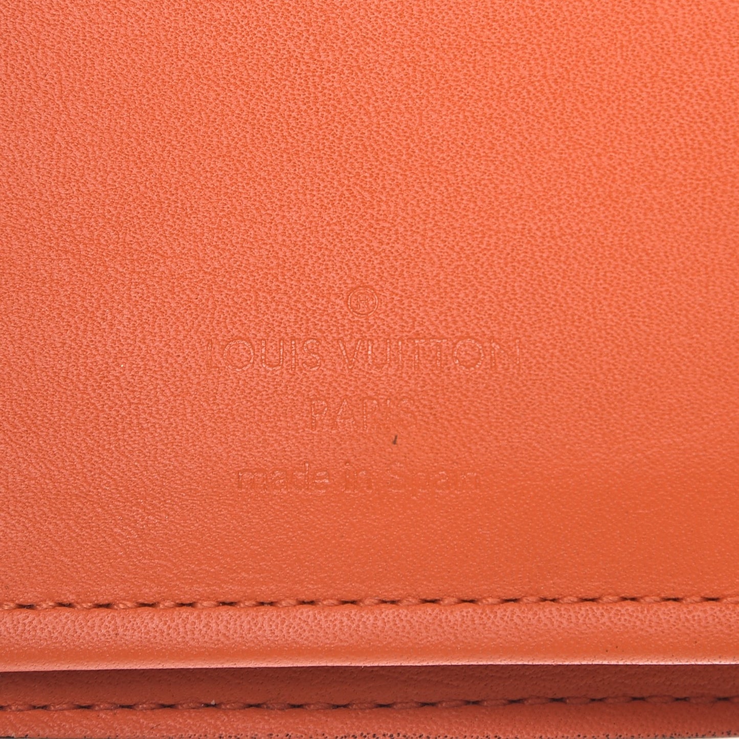 Damier Graphite Stripe Brazza Wallet Orange