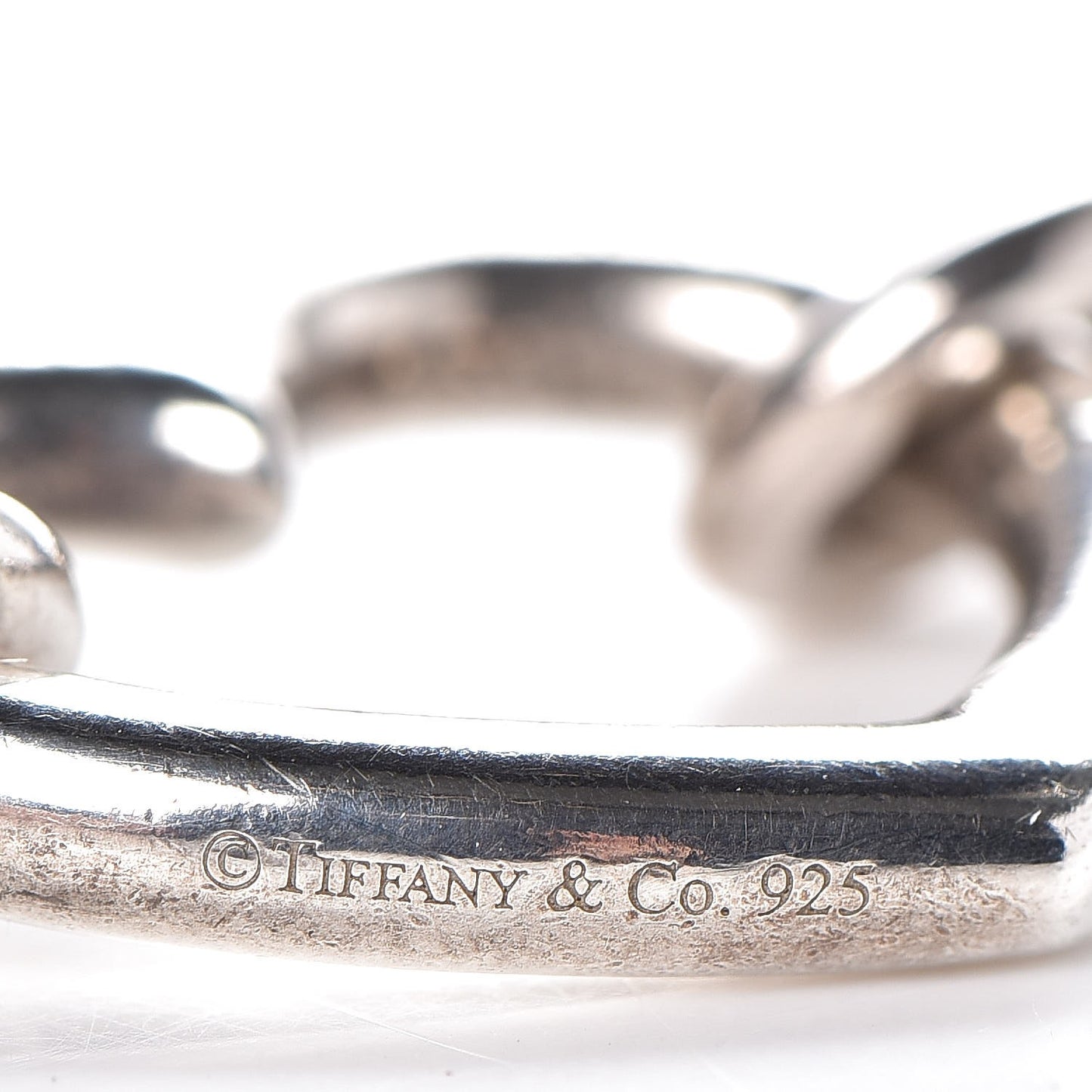 Sterling Silver Heart Clasp Choker Necklace