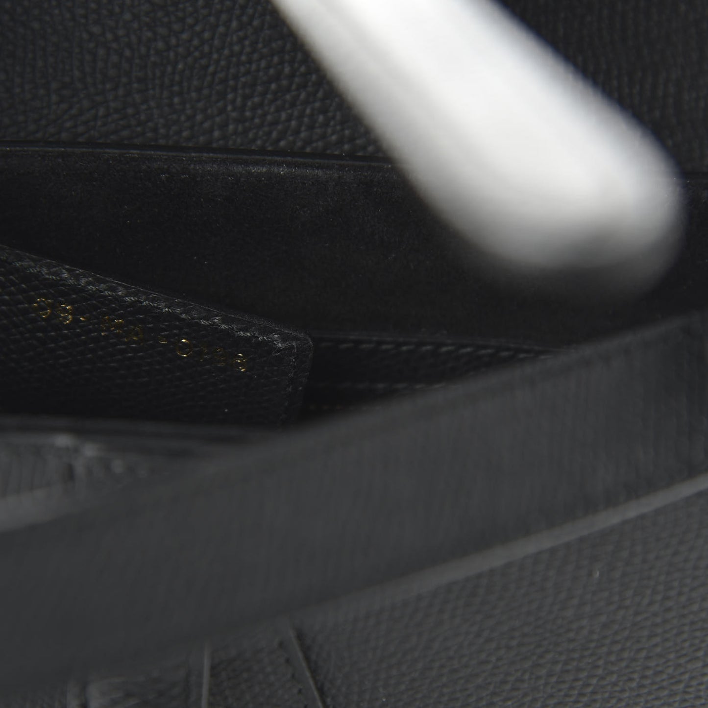 Grained Calfskin Saddle Bag Black