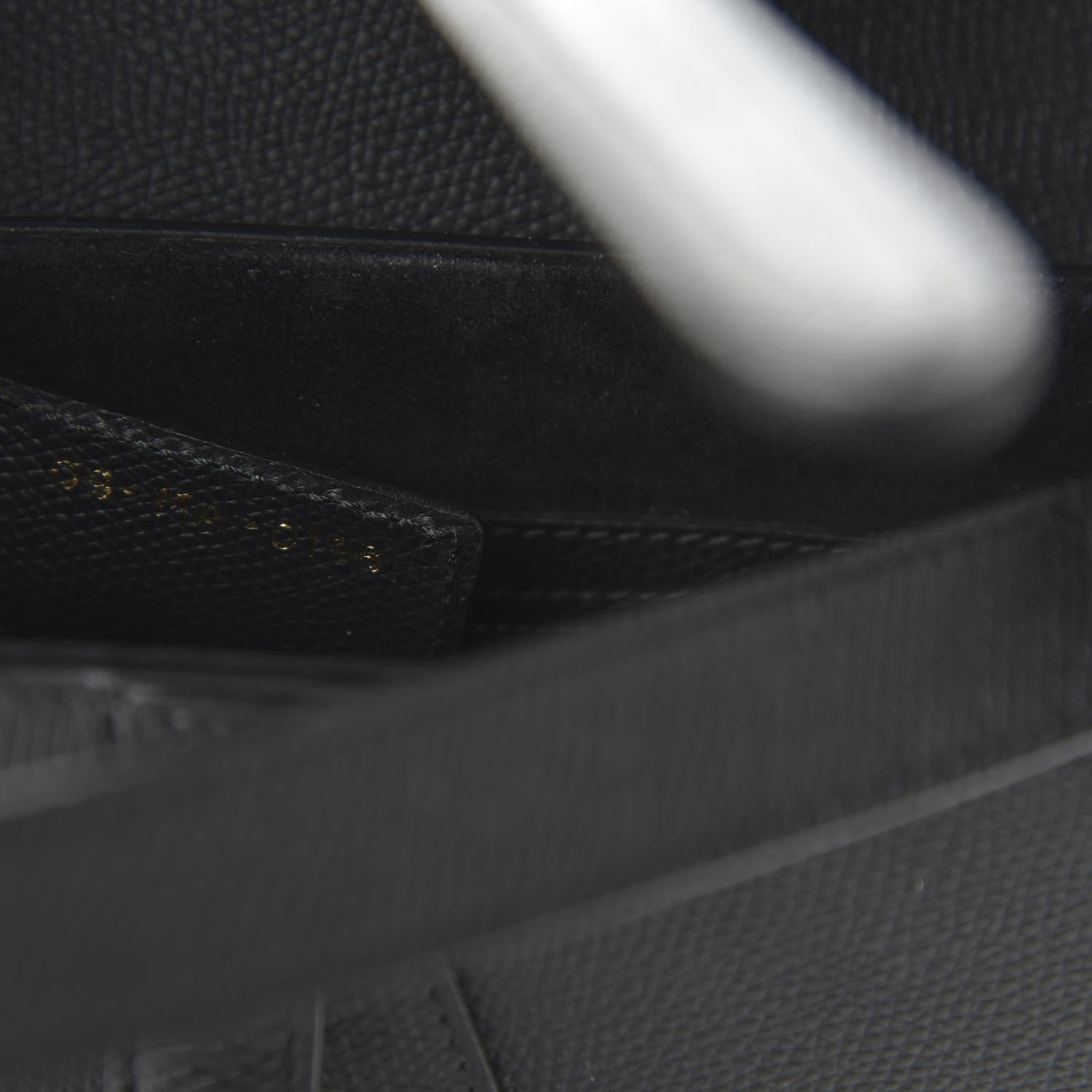 Christian Dior Grained Calfskin Saddle Bag Black 9 of 11