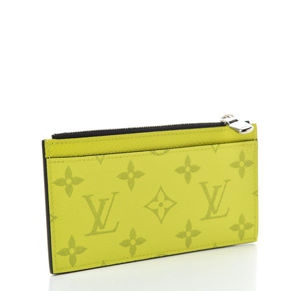 Louis Vuitton Monogram Taiga Coin Card Holder Yellow 3 of 8