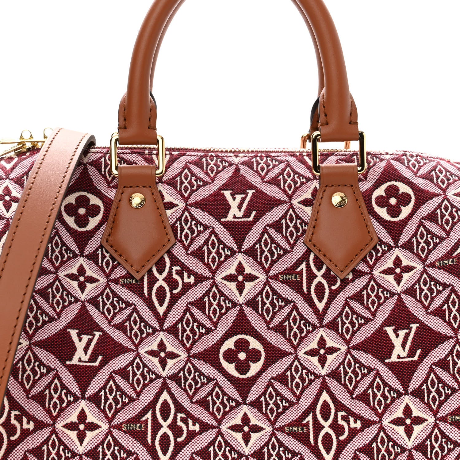 Louis Vuitton Jacquard Since 1854 Speedy Bandouliere 25 Bordeaux 7 of 10