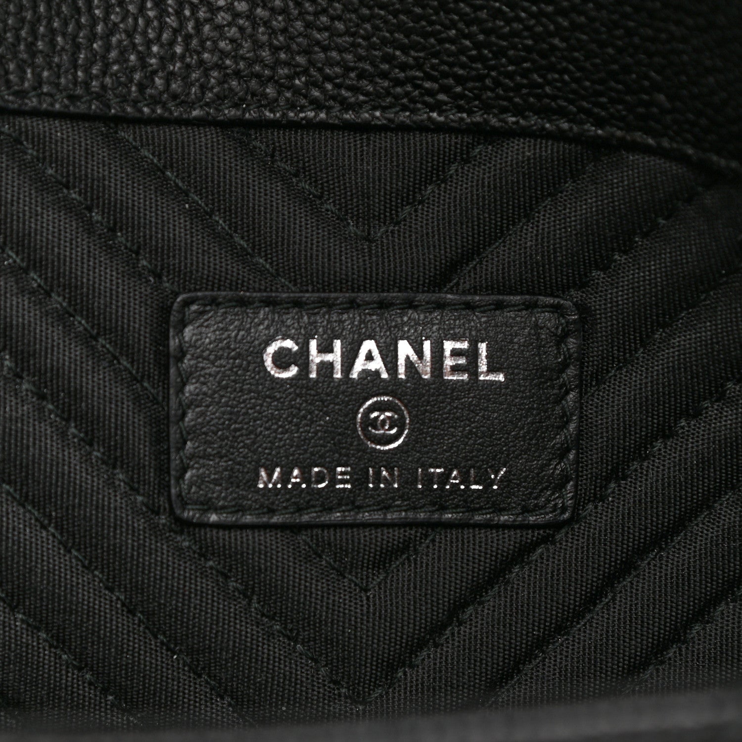Chanel Calfskin Chevron Quilted Small Envelope Clutch Black 6 of 8