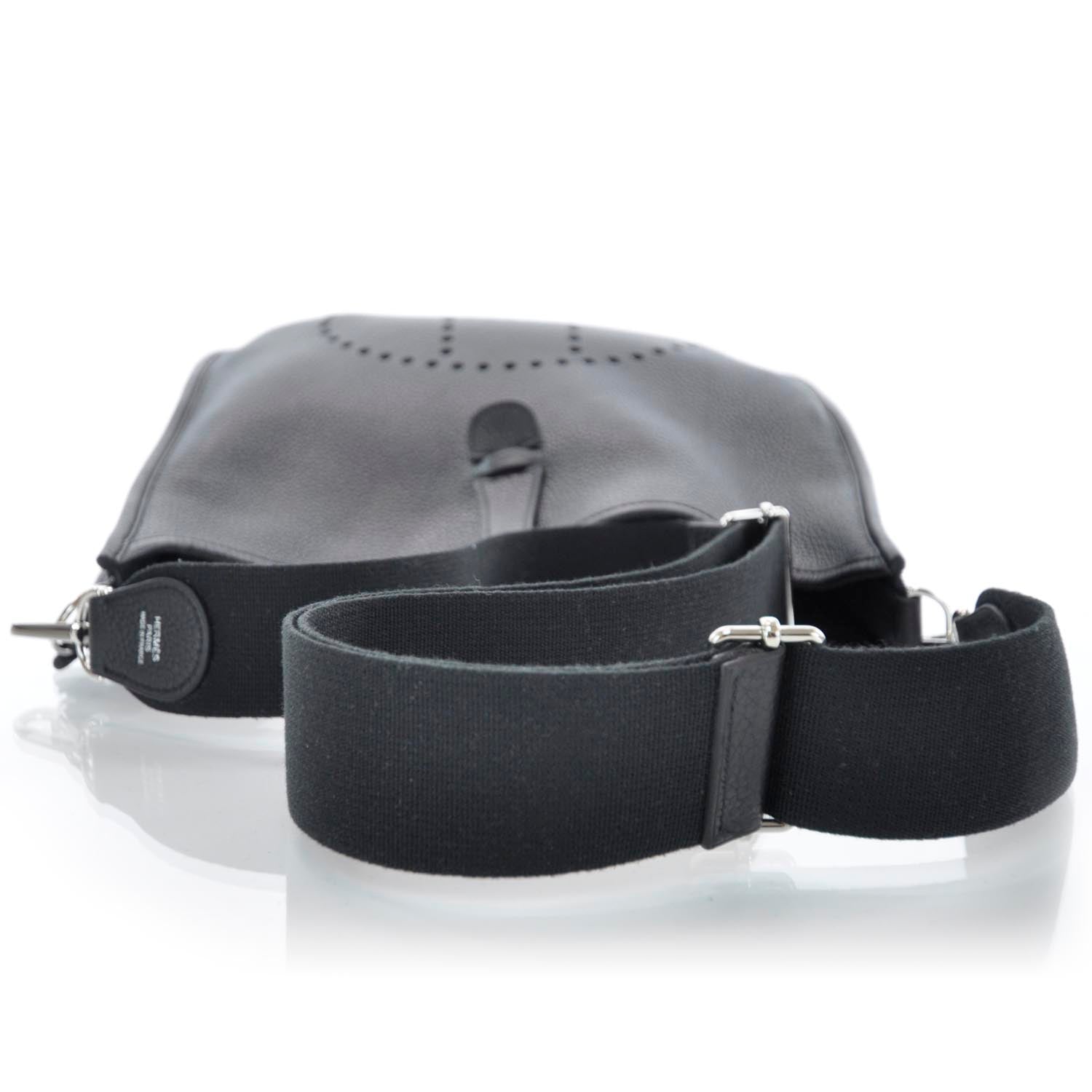 Hermes Taurillon Clemence Evelyne III GM Black 5 of 10