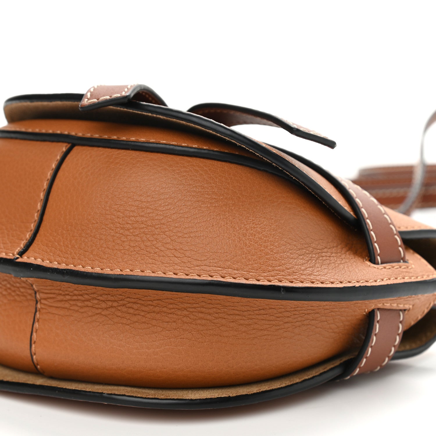 Loewe Grained Calfskin Mini Gate Crossbody Bag Caramel Pecan 9 of 9