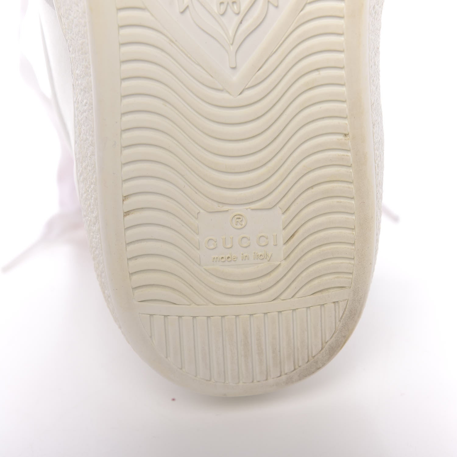 Gucci Calfskin Ayers Web Mens Dionysus High Top Sneakers 10.5 White 11 of 11