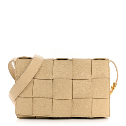 Bottega Veneta Grained Calfskin Maxi Intrecciato Cassette Crossbody Bag Porridge 1 of 14