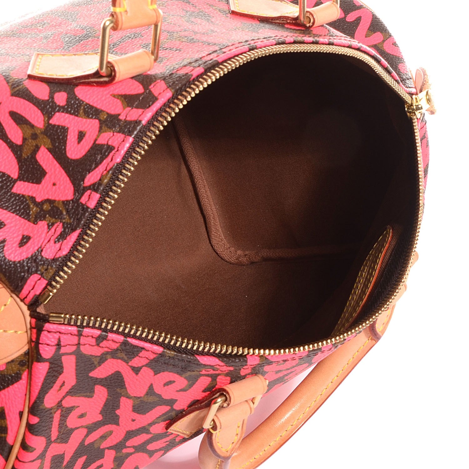 Louis Vuitton Monogram Graffiti Speedy 30 Fuchsia 5 of 7