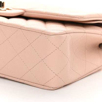 Chanel Caviar Quilted Medium Double Flap Light Beige 10 of 11